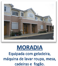 MORADIA       

Equipada com geladeira, maquina de lavar roupa, mesa, cadeiras e  fogao.